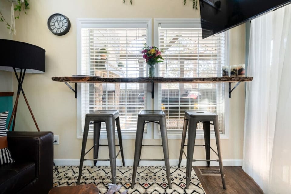 A good spot where you can do some additional work and to dine and eat with your family.