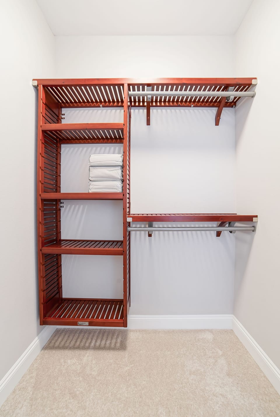 Master bedroom walk in closet. 