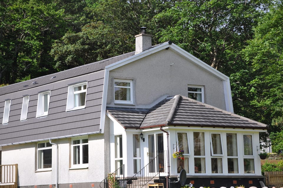 View of sunlounge from garden.