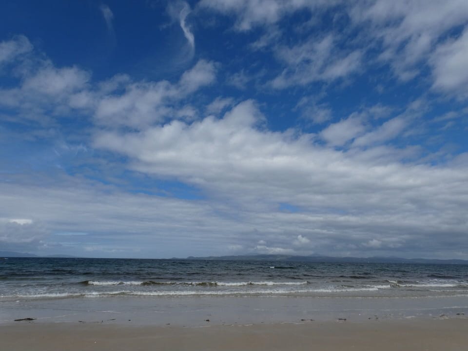 Morar beach beautiful sandy beach. 