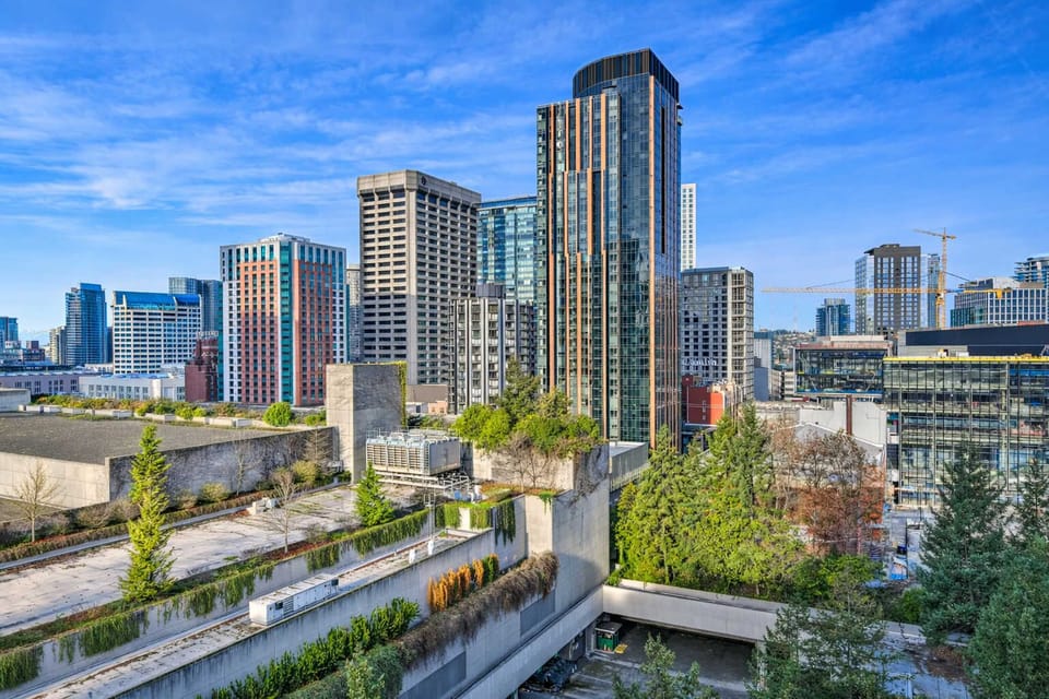 Enjoy stunning city views with modern skyline scenery just moments from the comfort of your stay.