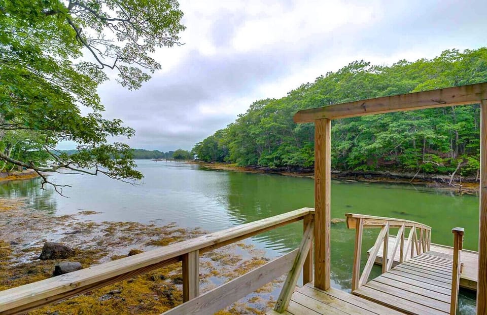 Private dock on property