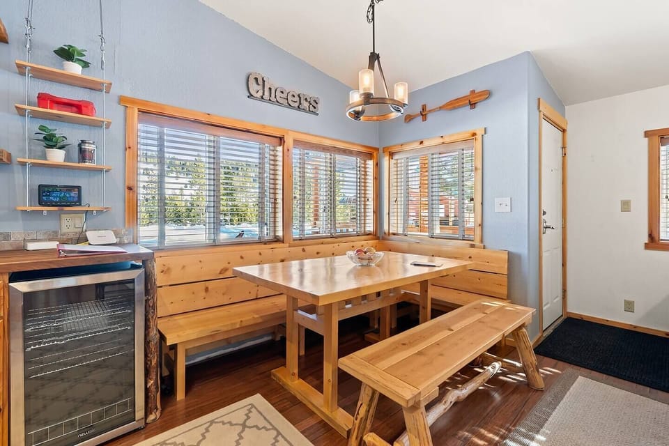 Start your day in style with breakfast in this cozy nook!