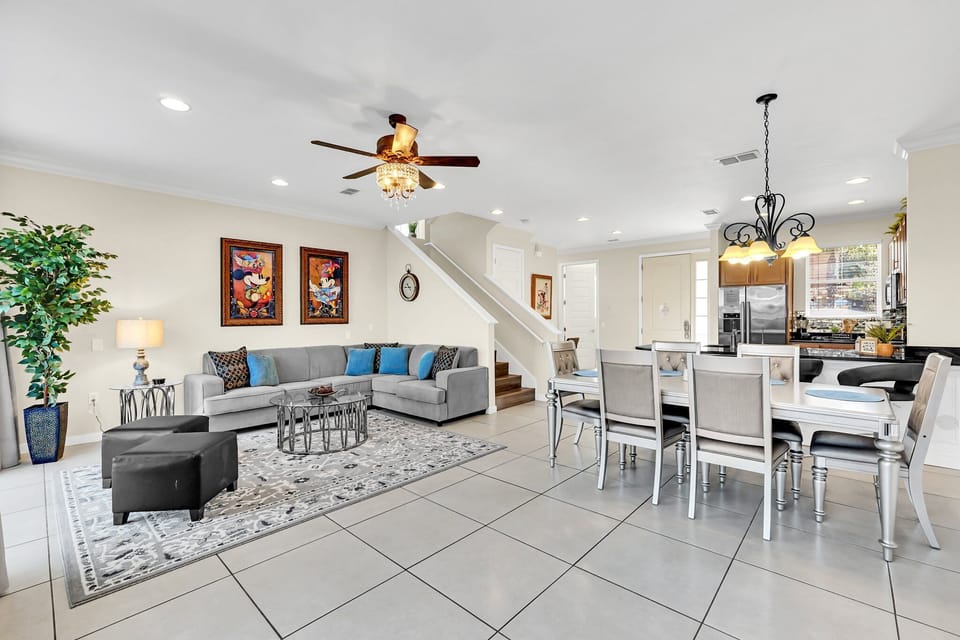 Open concept living areas
