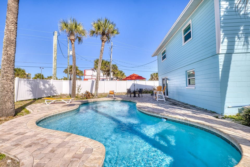 Beautiful pool area.