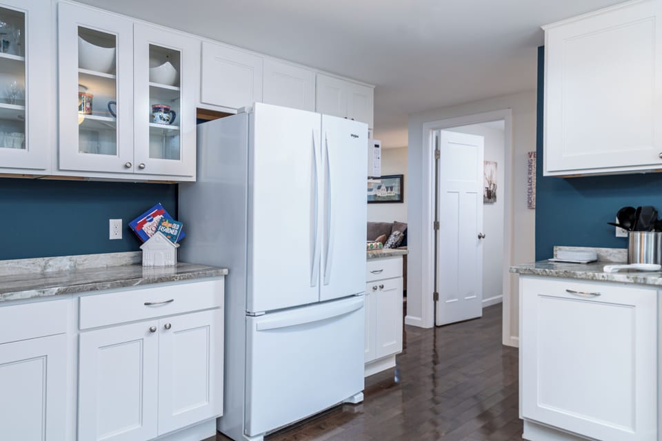Plenty of cabinet space and essentials. Perfect for longer stays!
