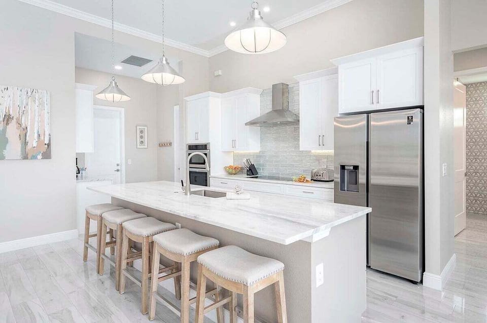Kitchen with Large Center Island