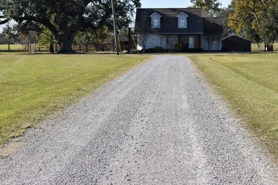 Driving up to the home