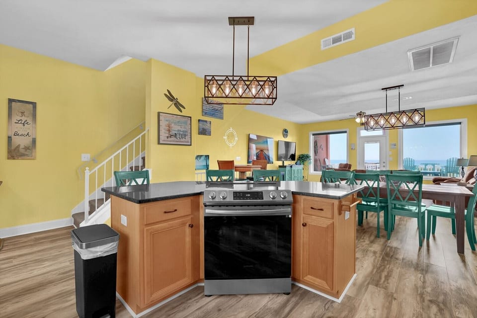 Ocean views from the kitchen