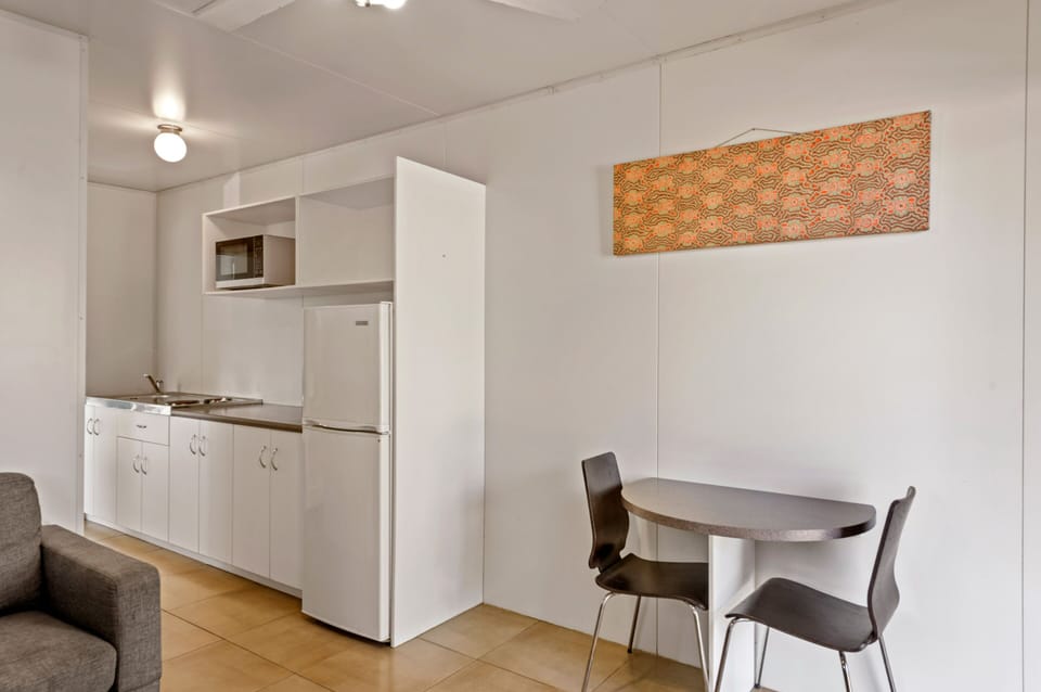 Standard 1 Bedroom Cabin | Private kitchen | Fridge, microwave, stovetop, cookware/dishes/utensils