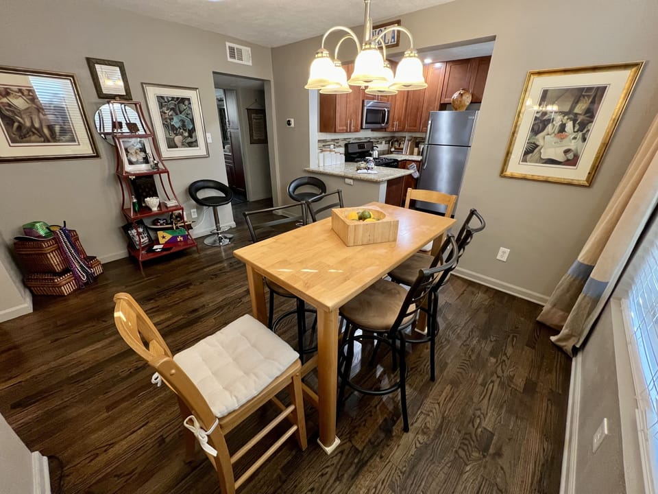 Dinning Area & view of Kitchen