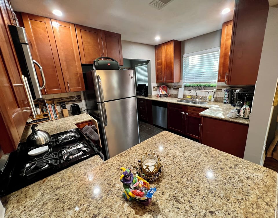 Stainless Steel Appliances & Gas Stove/ Oven