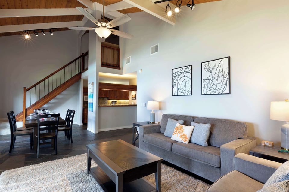 Condo, Multiple Beds, Balcony, Ocean View (Kanaloa 2403) | Living area | 42-inch flat-screen TV with digital channels
