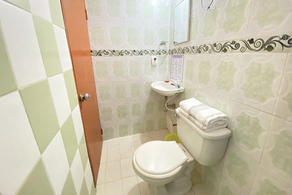 Double Room | Bathroom | Shower, towels, soap, shampoo
