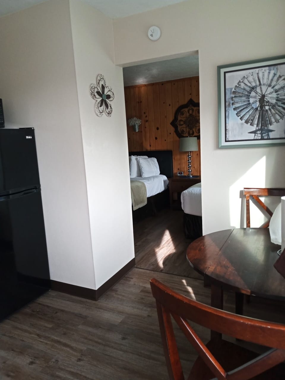 Kitchen connected to the bedroom