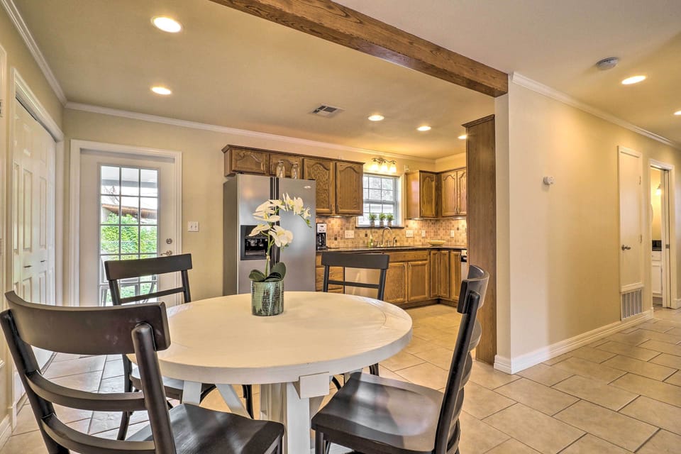 Dining Area | Free WiFi | Central A/C & Heating | Pets Welcome