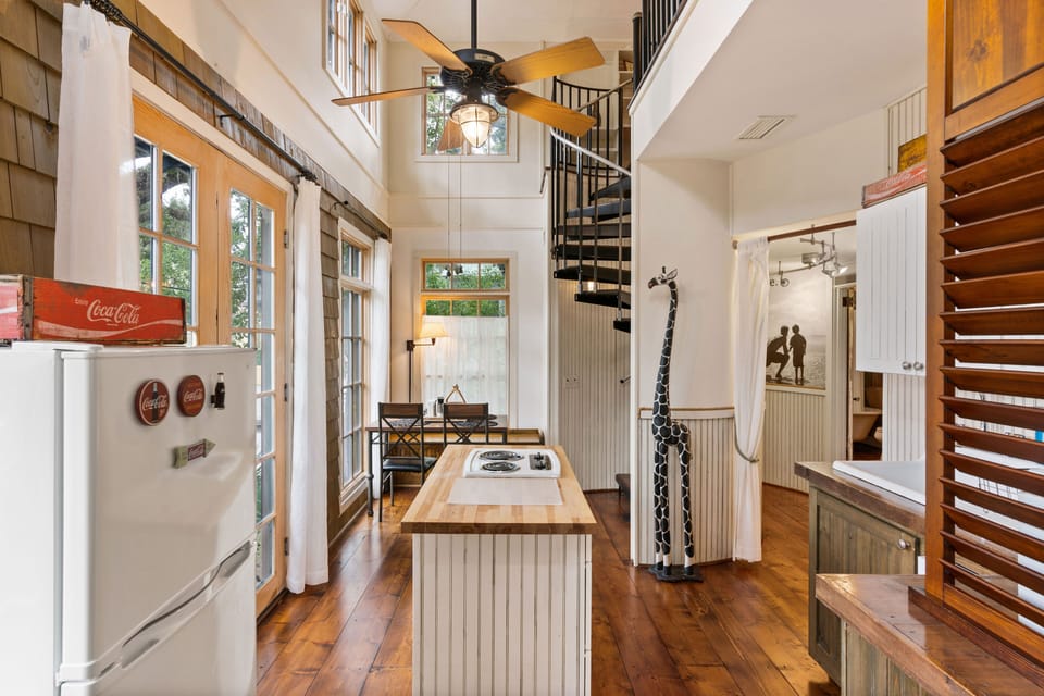 Open space view of kitchen
