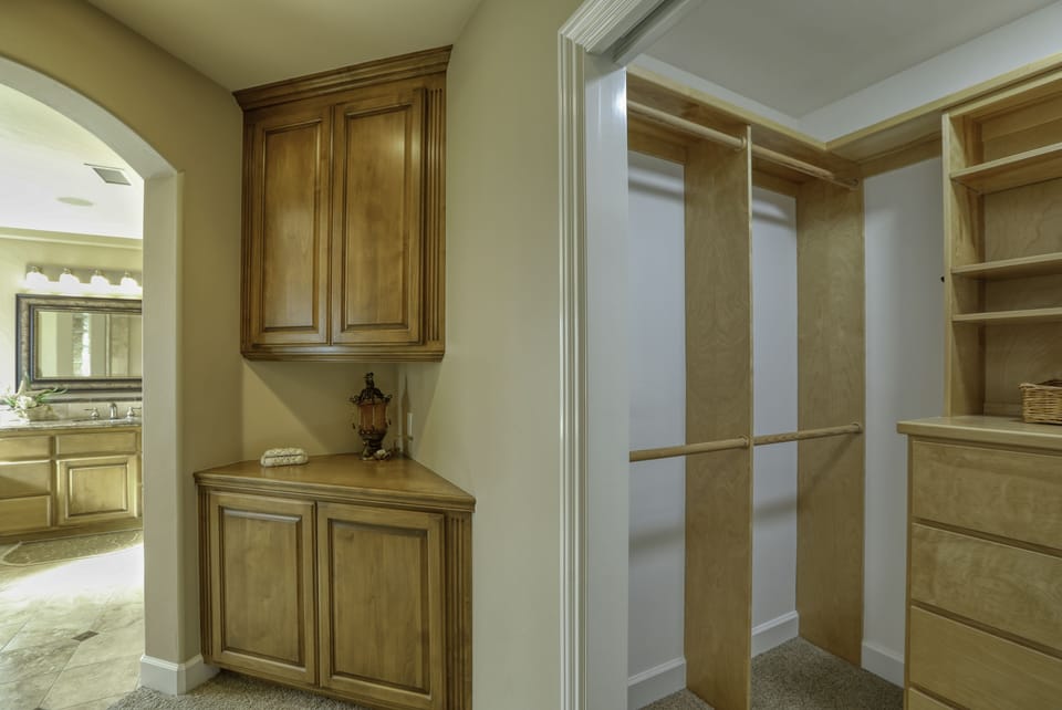Hallway - Elaborate closet space.