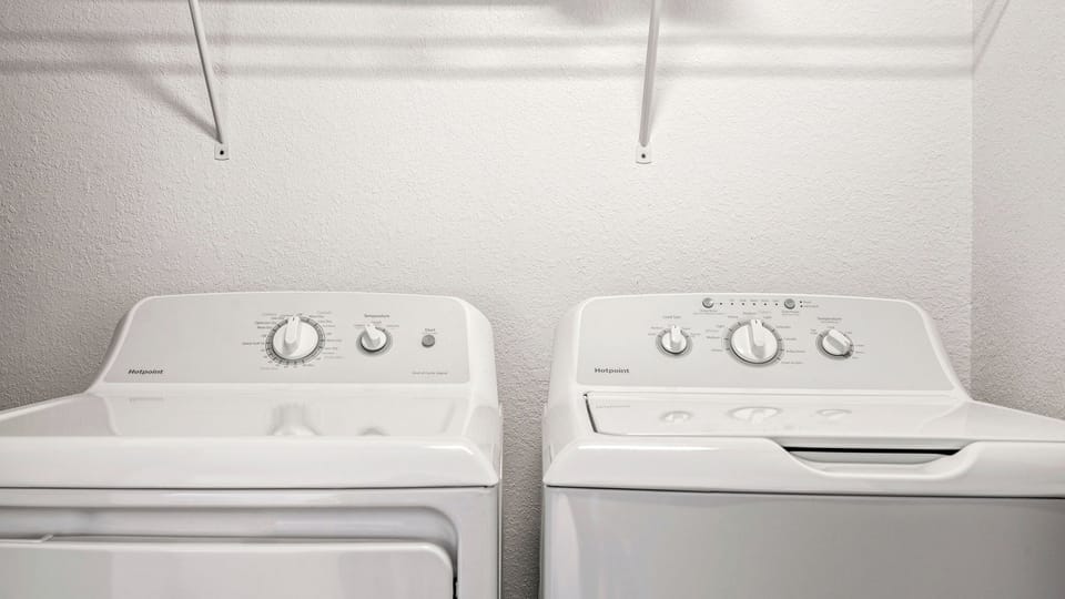 Washer and dryer for convenience.