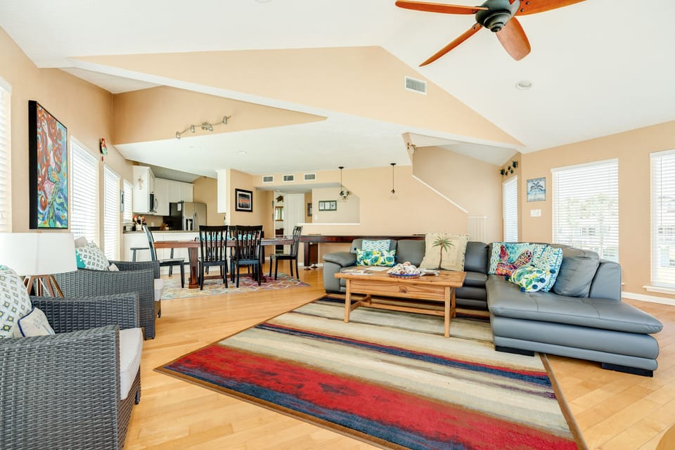 Open living area makes spending time together a breeze