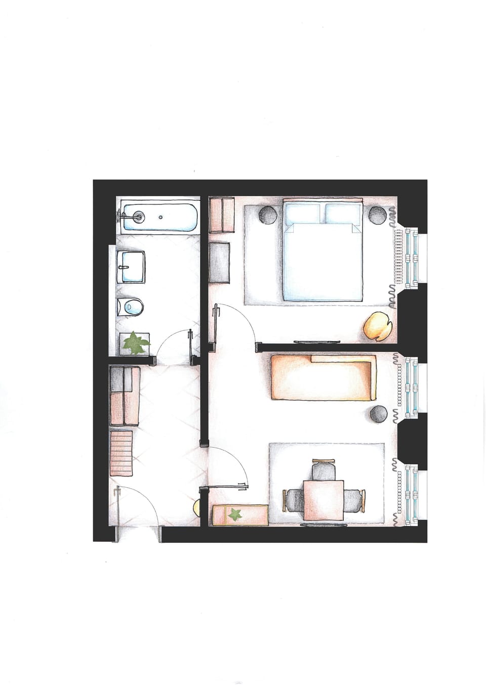 Junior Suite | Hypo-allergenic bedding, down comforters, Select Comfort beds