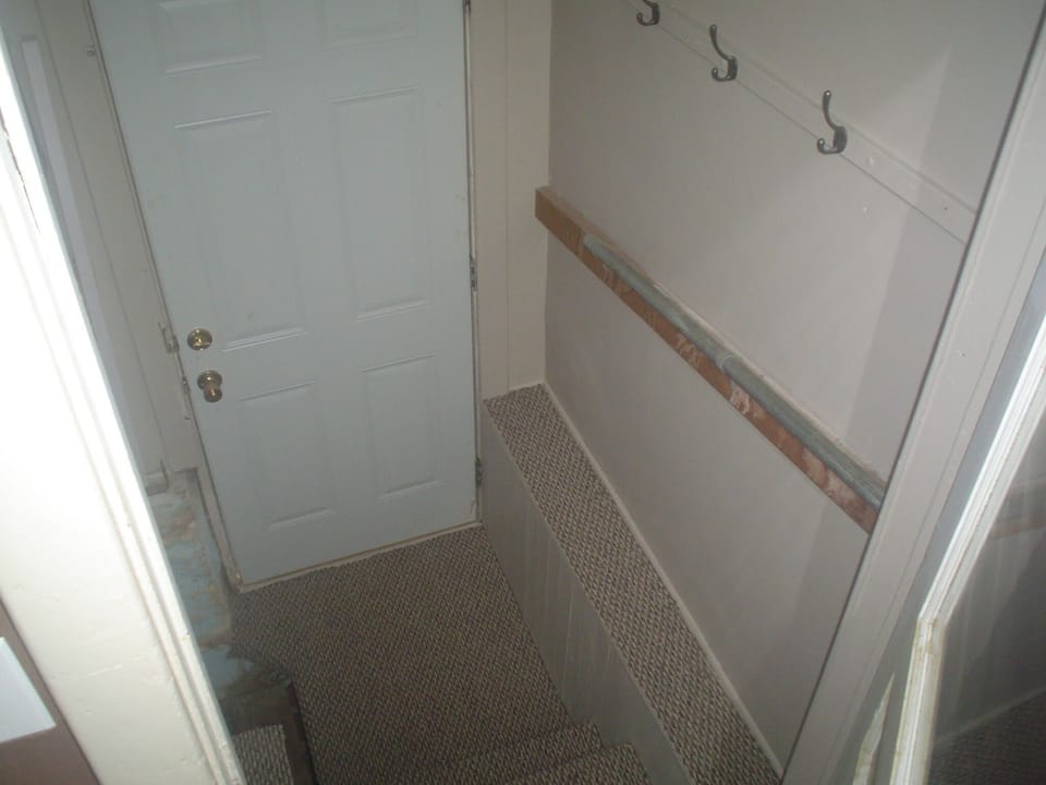 Looking toward back door from kitchen.
