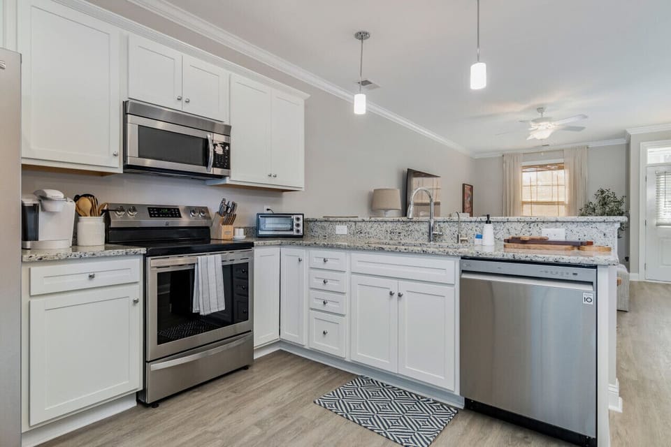 Large Kitchen extensively stocked