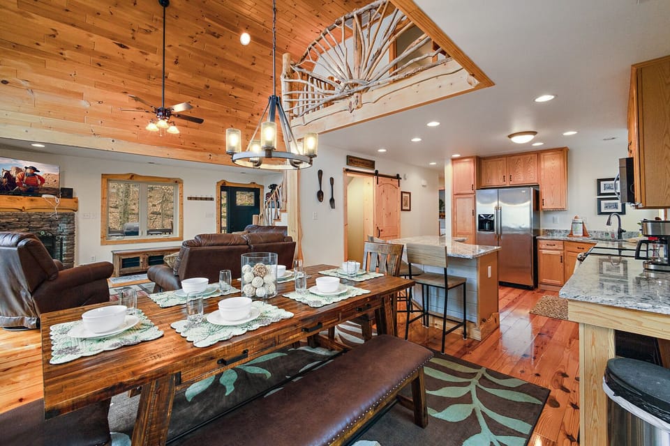 Dining Area, Kitchen and Living Room