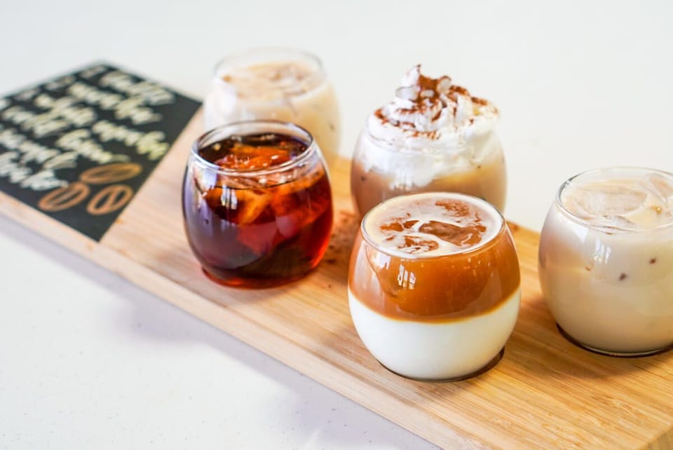 Jo Jo's Coffee House: Yep, they have delicious coffee & mimosa flights! 
