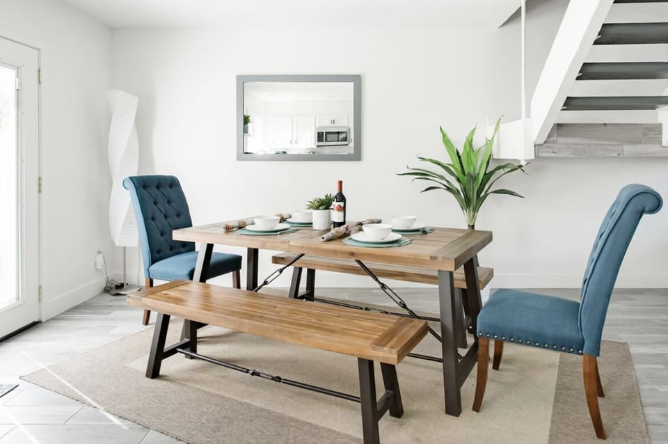 Have a meal with friends & family at the dining table or setup a work station.