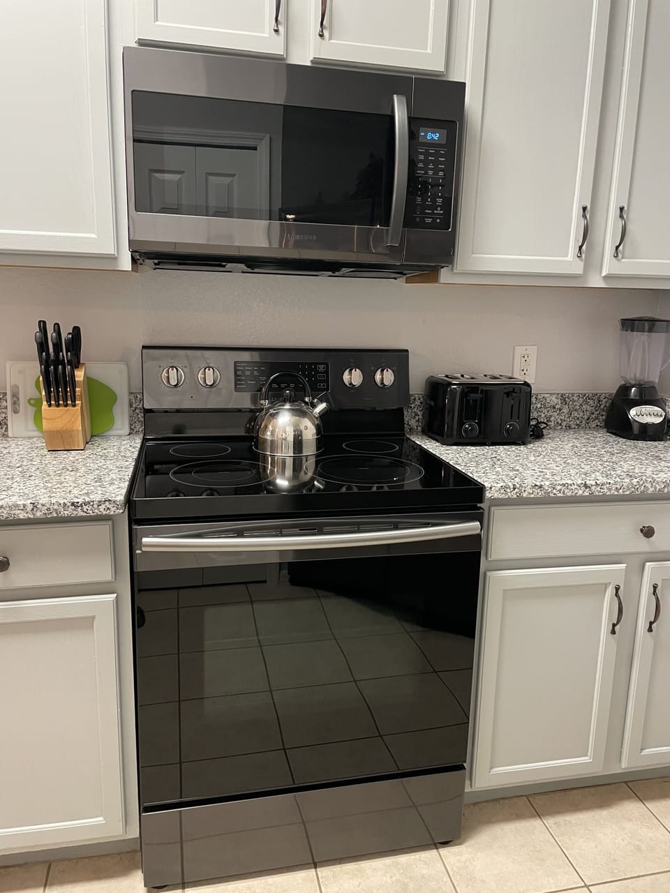 Upgraded Black Stainless Steel appliances 