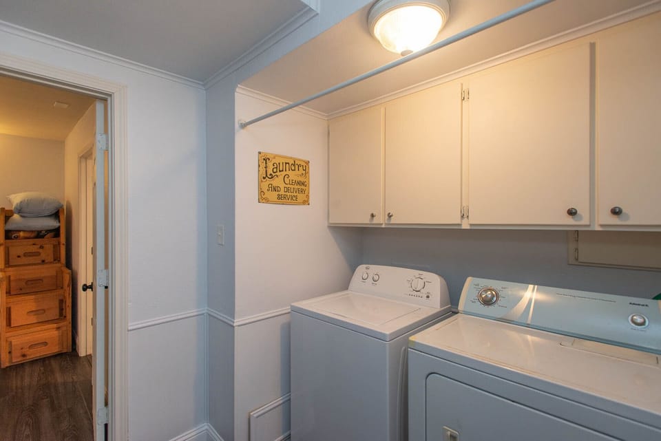 Laundry room is also located on the lower level and is available for our guests!