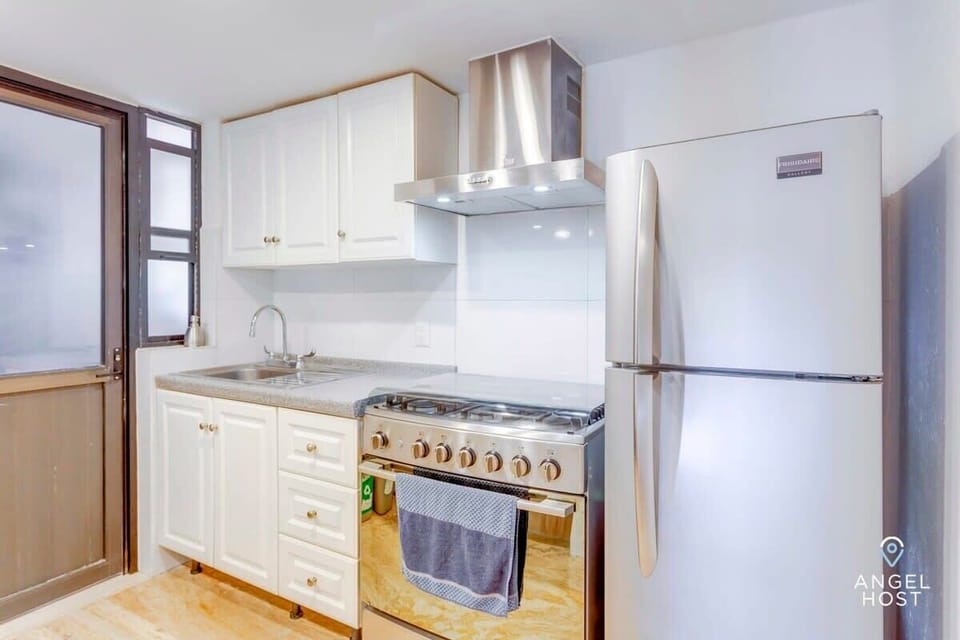 Kitchen available for preparing meals at home.