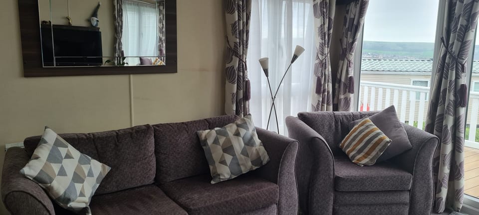 Comfortable Seating area, selection of DVD's available