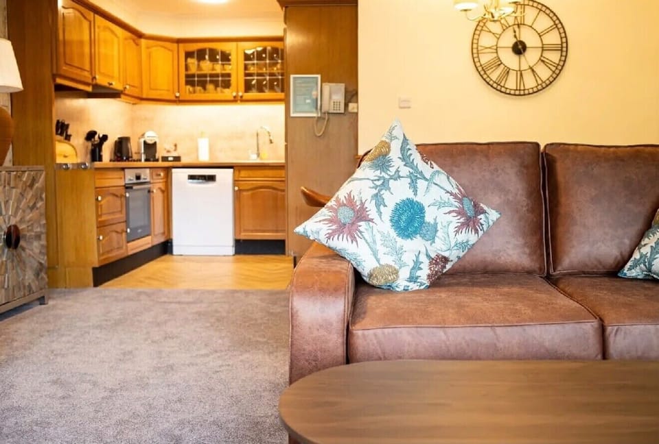 Living room and kitchen