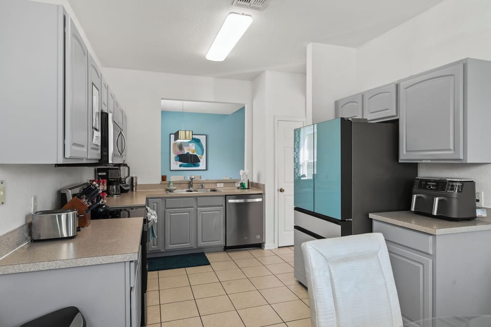 Full Size Refrigerator with Beverage center on left side