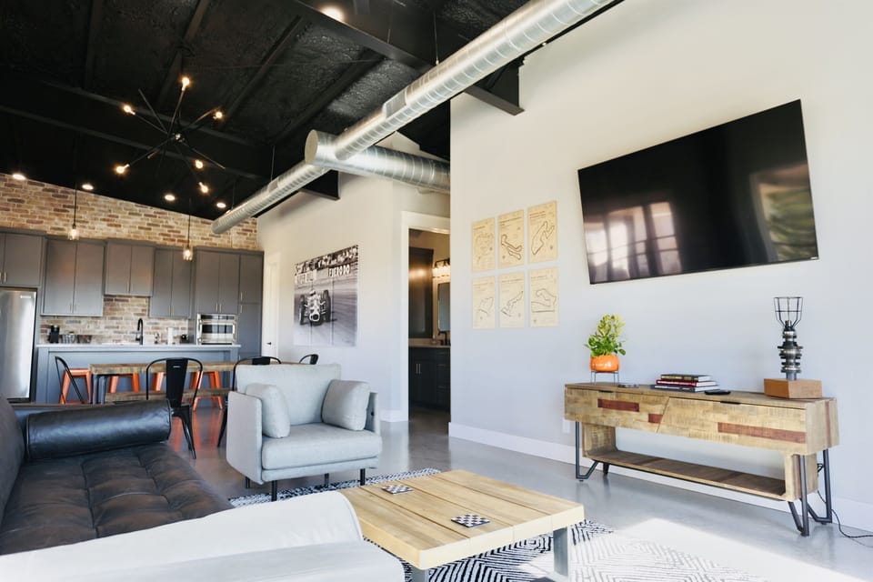 Living, Dining and Kitchen Areas
