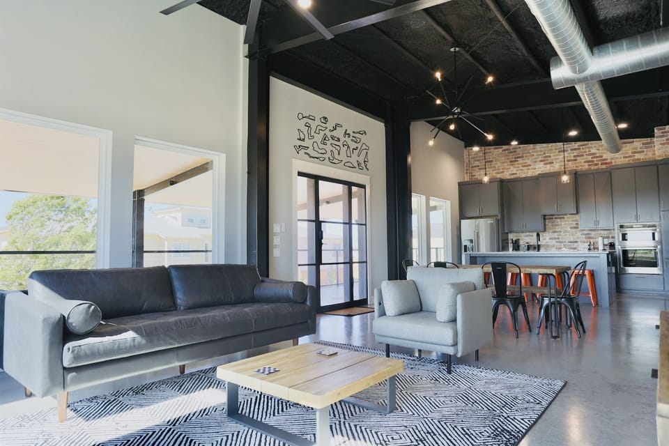 Open Living, Dinning and Kitchen Areas