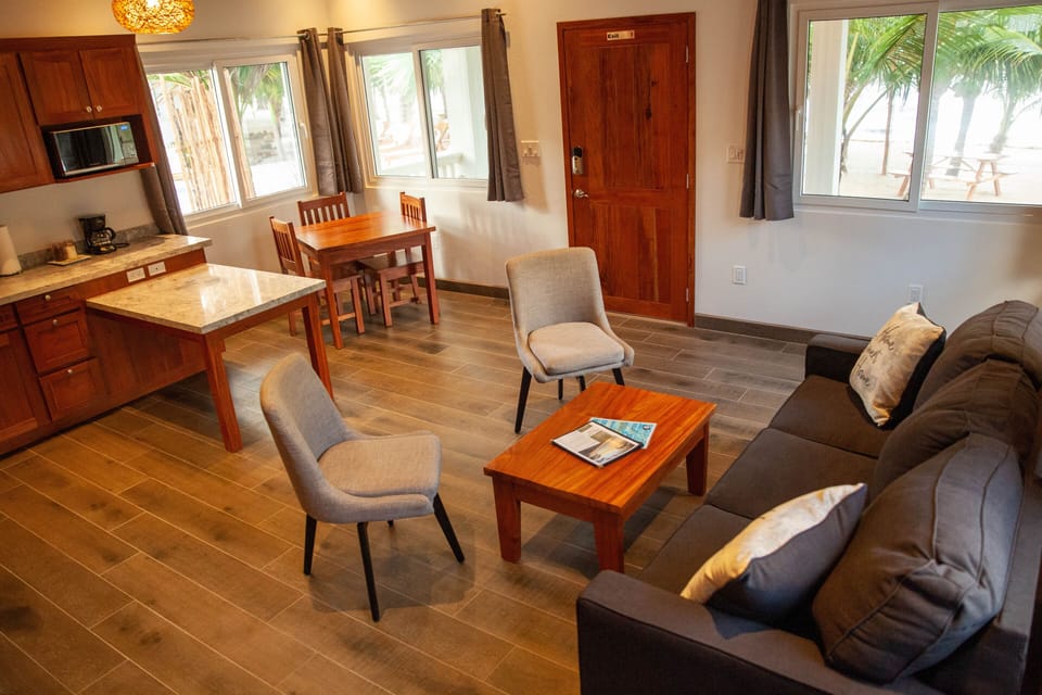 One Bedroom Beach house with Beach View | Bathroom | Shower, hair dryer, towels, soap