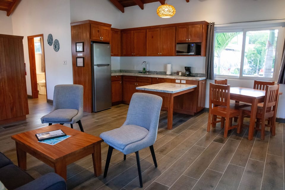 One Bedroom Beach house with Beach View | Private kitchen | Microwave, coffee/tea maker, dining tables