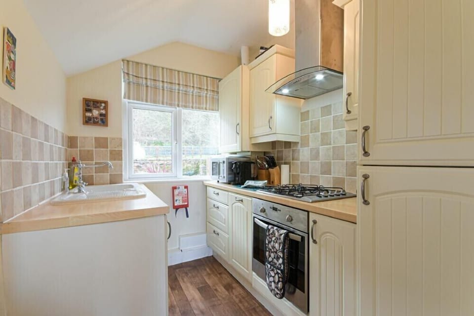 Fridge, dishwasher, cookware/dishes/utensils