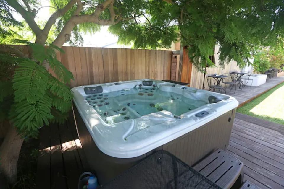 A totally private Spas hot tub