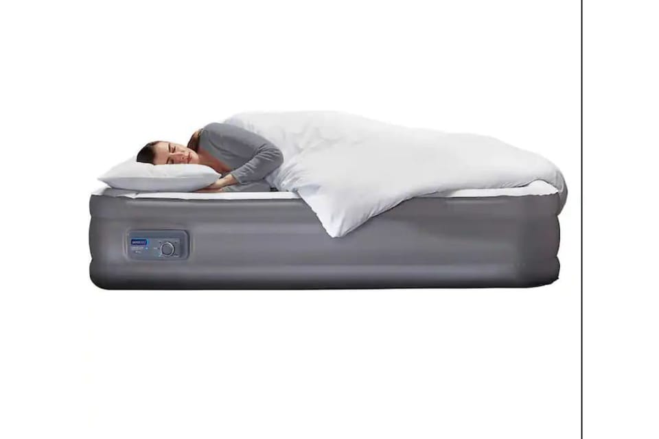 One queen air mattress 60” X 80”,
and one full air mattress 54” X 75”