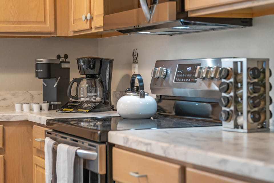 Enjoy New Keurig and drip coffee during your stay. 