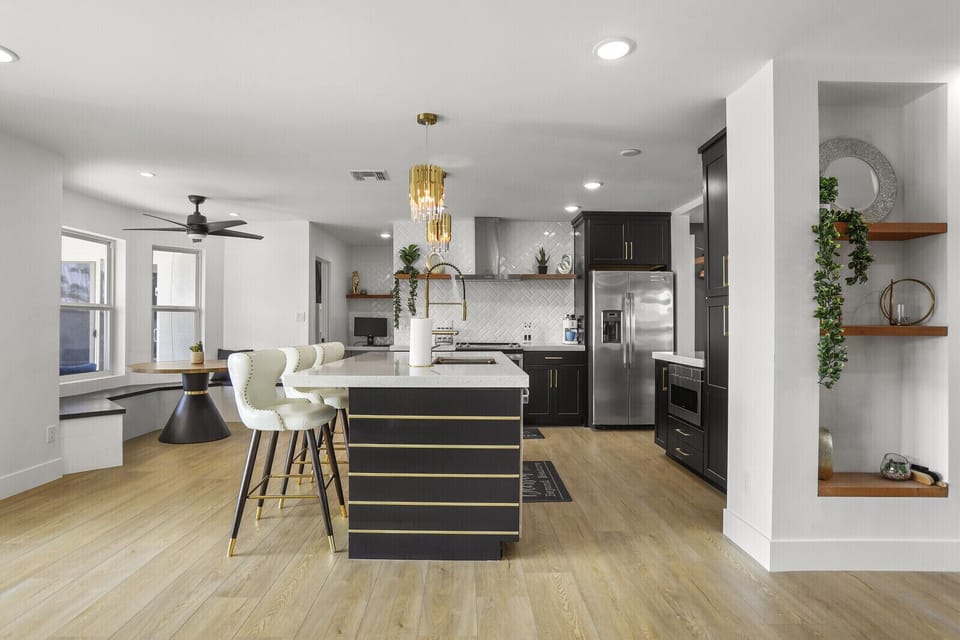 Family Room with Kitchen View 