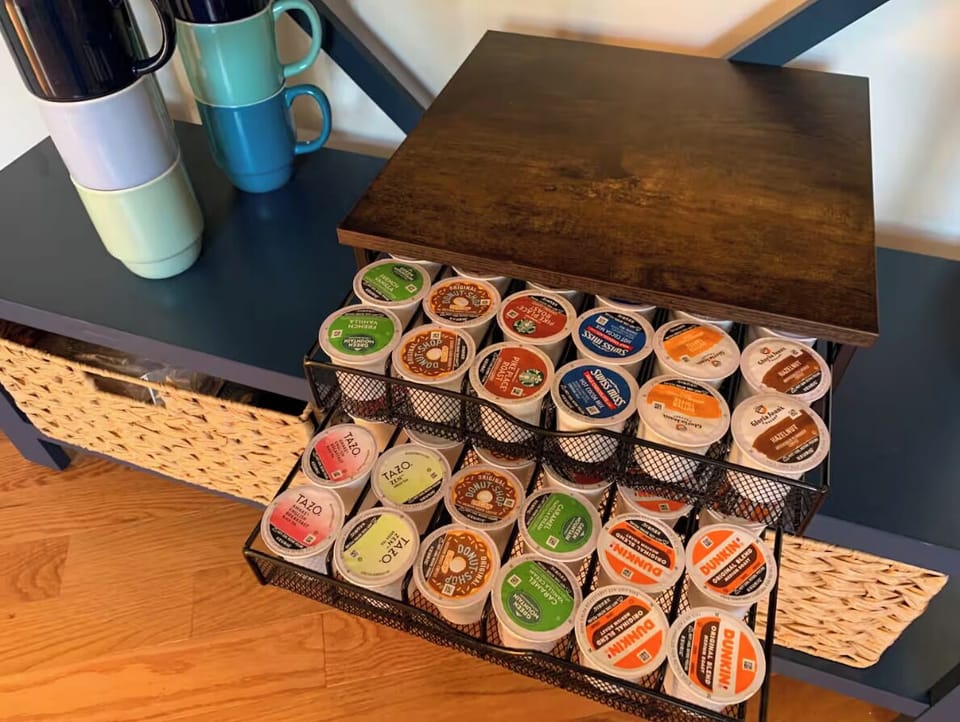 [Coffee Bar] Fully equipped coffee bar area leading from Kitchen to Living Room