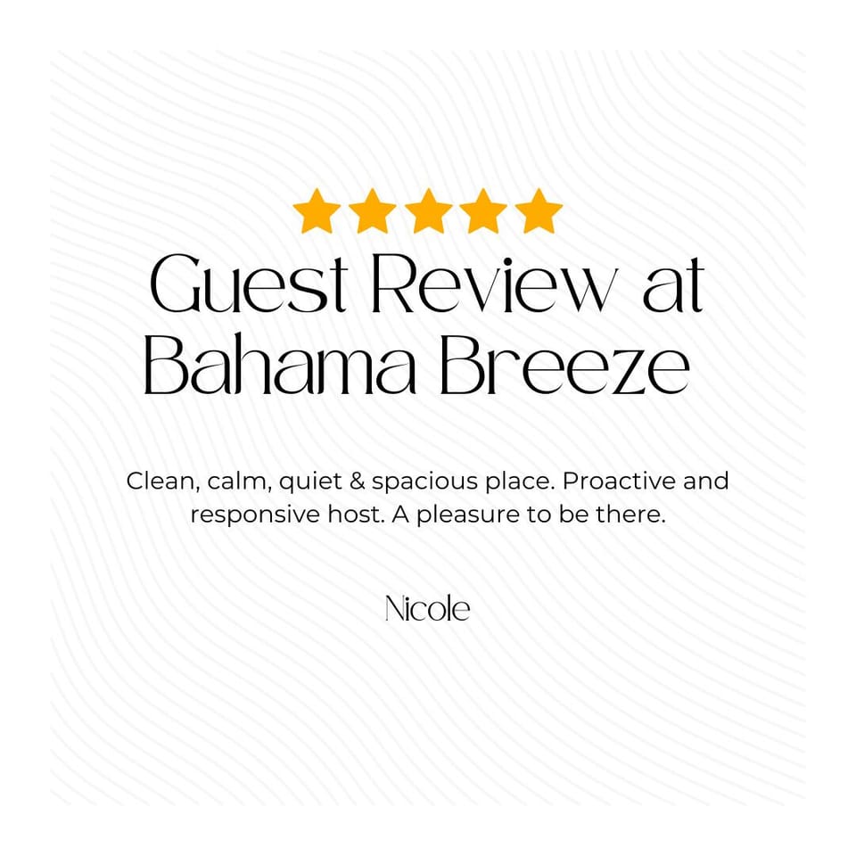 To see what previous guests have loved about their stay at Bahama Breeze, just check out our fantastic online guest reviews!