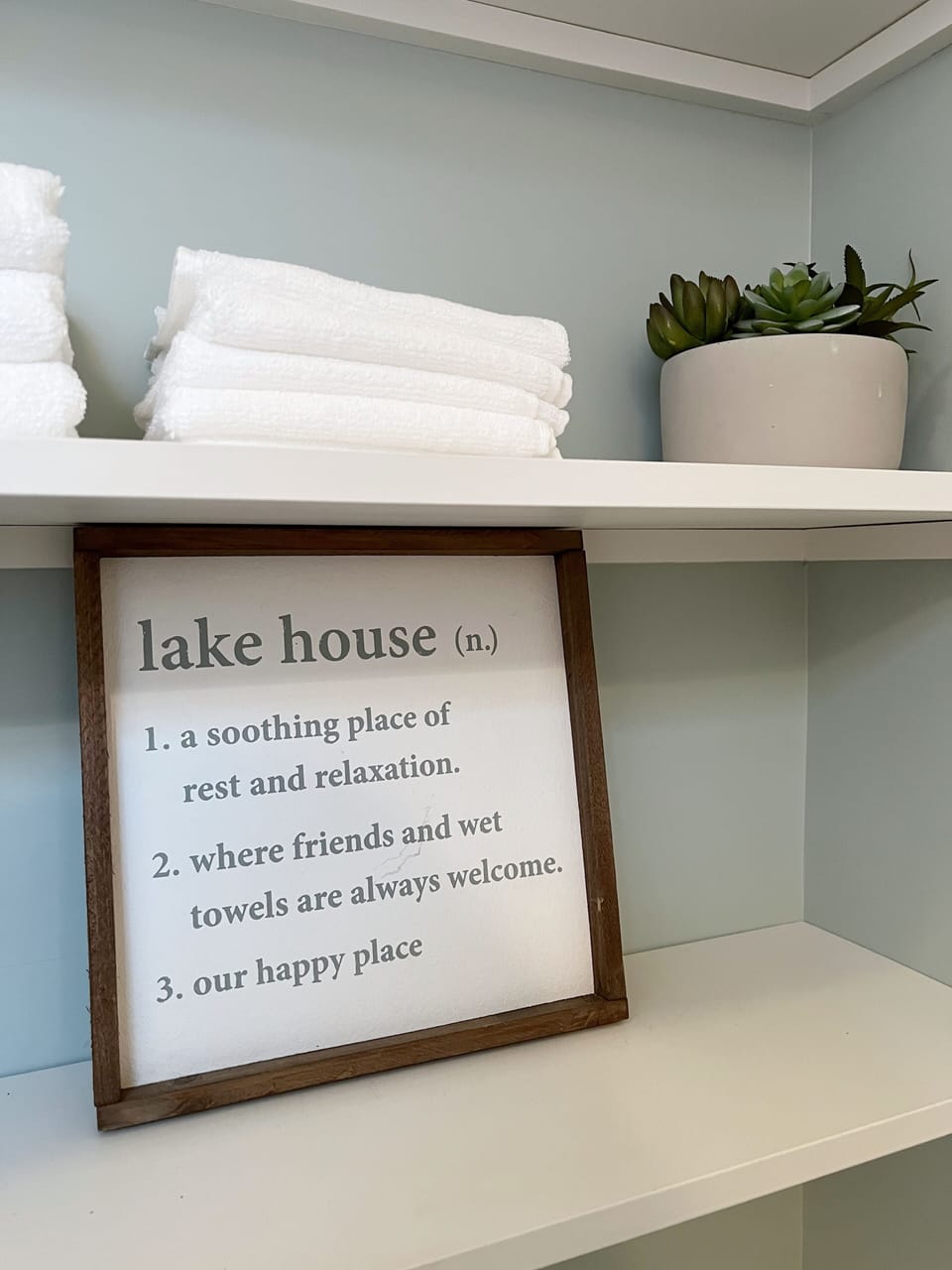 Plush towels for every guest. 