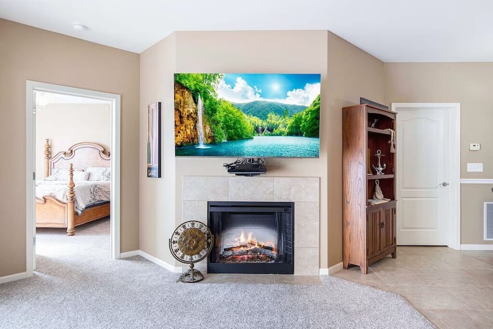 Gas fireplace on those nights you need it