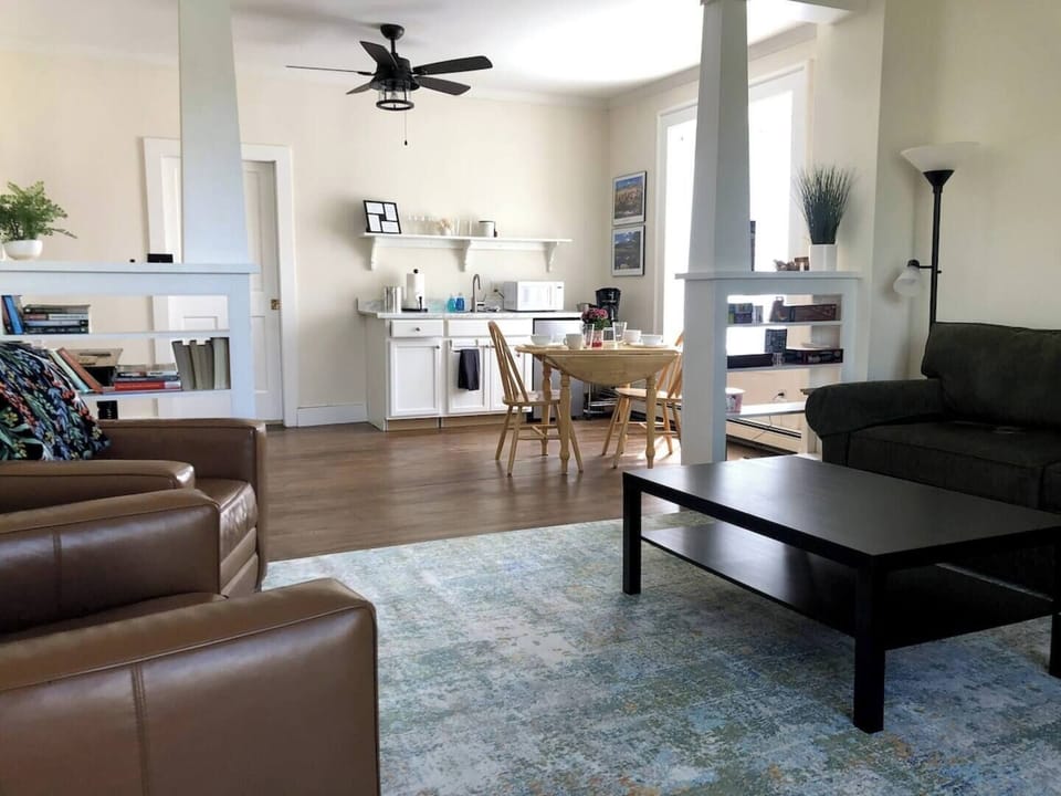 Open living and dining